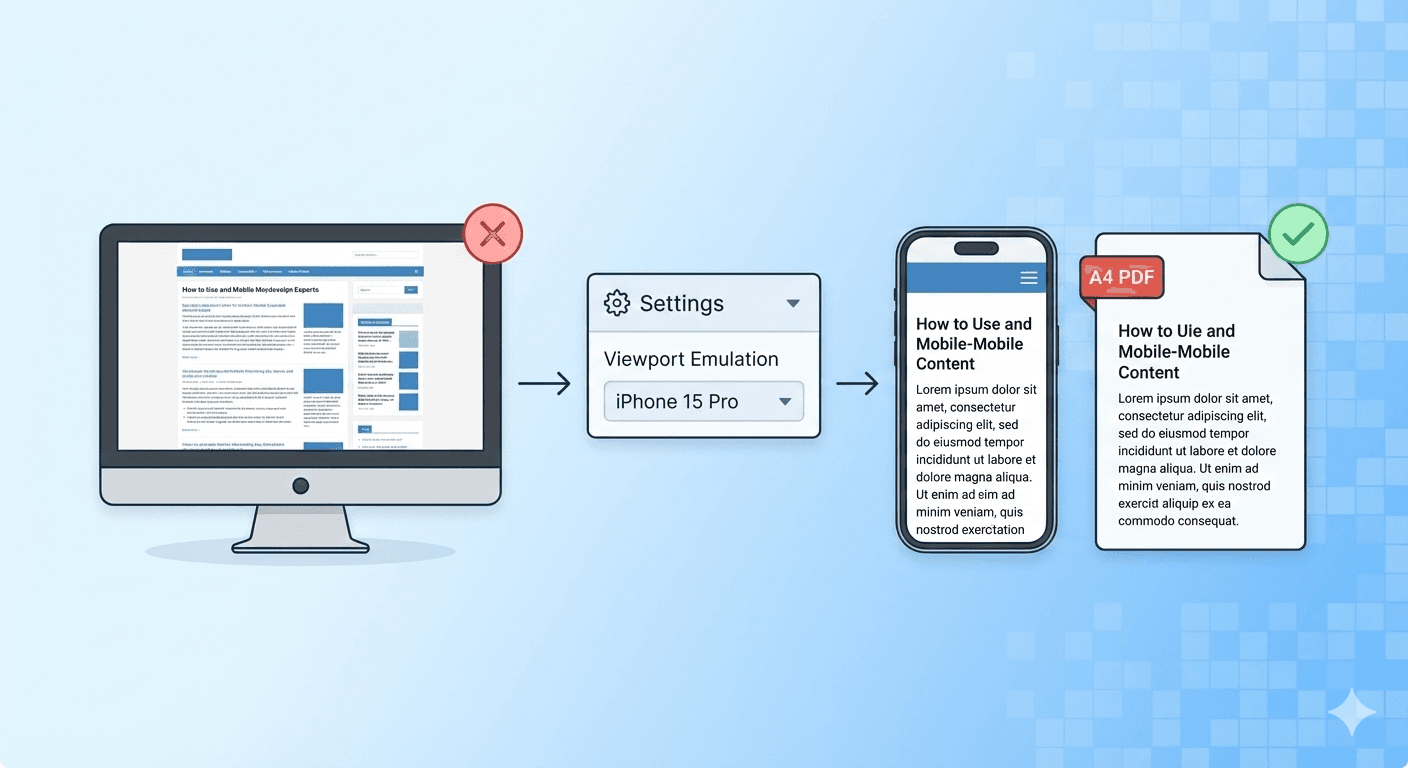 How to Save the Mobile Version of a Website to PDF